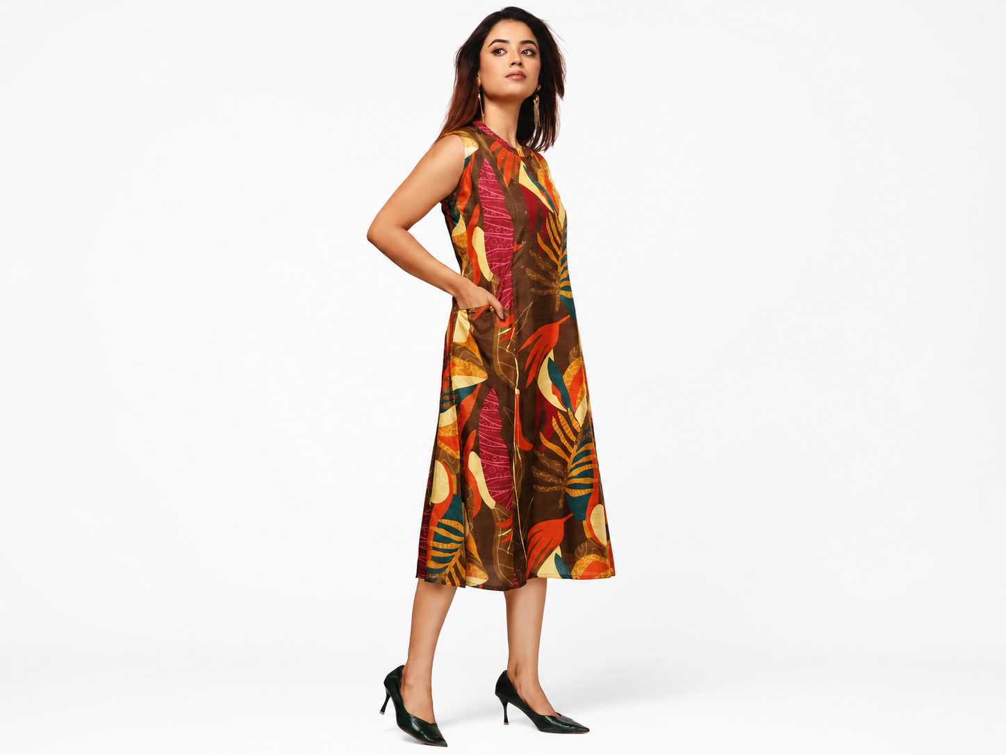 Culture — indo-western printed fusion dress